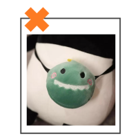 Kawaii knuffel panda dino